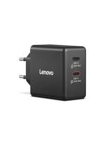 LENOVO Dual USB-C 65W GaN charger, black (G0A6065BEU)