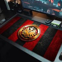Eintracht Frankfurt pelės kilimėlis Didelė žaidimų stalo pagalvėlė Neslystantis nešiojamojo kompiuterio planšetinio kompiuterio Didelis pelės kilimėlis XXL kilimėlis Mini PC žaidimų kilimėlis su užrakinamu kraštu_XIA 30cmx60cm(11.8x23.6inch) red