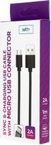 Setty GSM165042 USB-A to Micro USB 1m Black