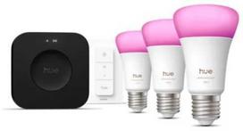 Philips Hue Starter kit: E27 8W 3pcs + Dimmer switch + Bridge Pro