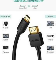 UGREEN HD127 Micro HDMI to HDMI 4K 60Hz 1m Black