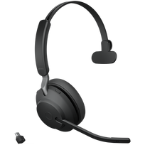 Jabra Evolve 2 65 UC Wireless Bluetooth Mono Headset, USB-C, black