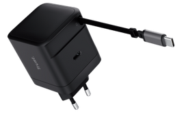 TRUST Maxo USB-C Charger with Retractable Cable, 30W