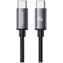 USAMS U91 data transfer and charging cable | USB-C to USB-C | 60W | 1m | gray