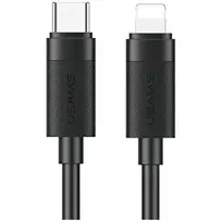 USAMS U94 data transfer and charging cable | USB-C to Lightning | 30W | 1m | black
