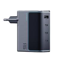 Cuktech AD1404UEU 140W GaN 3x USB-C + USB-A Sieninis įkroviklis su USB-C kabelu - Pilkas