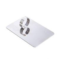 Žiedas spalvų paletė Nerūdijančio plieno plokštelė Makiažo kremo pagrindo paletė 7.5*5cm white