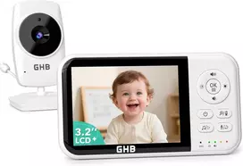 GHB elektroninė auklė su kamera, 3.2 col. LCD ekranu ir naktiniu matymu MC632B
