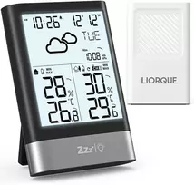 LIORQUE belaidė meteorologinė stotelė su lauko jutikliu ir 4.3 col. LCD YGH6208