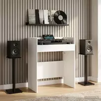 DJ stalas Balta 82 x 45 x 102 cm Apdirbta mediena