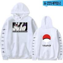 Japoniški Anime Naruto Hoodies Vyrams Kawaii Harajuku Manga Grafiniai Uchiha Itachi Sasuke Spausdinti Streetwear Megztiniai Unisex Puloveriai Viršutiniai Drabužiai XXXL balta