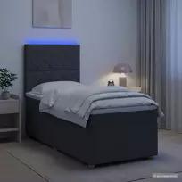 Lova LED lovos čiužinys su LED apšvietimu Tamsiai pilka 90 x 190 cm