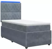 Lova LED lovos čiužinys su LED apšvietimu Tamsiai pilka 90 x 190 cm