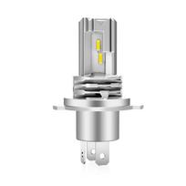 XELORD Motorcycle LED Headlight, H4 Hi/Lo Switching, Integrated LED Bulb, Built-in CREE Chip, 6500K, H4 (1 piece) balta