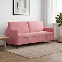Sofa su saugojimo vieta 3 vietos Rožinė 192 x 78 x 87 cm