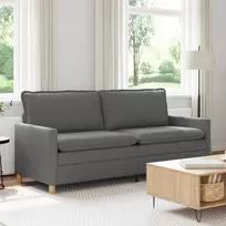 Sofa Tamsiai pilka 196 x 81 x 87,5 cm Audinys