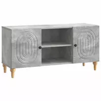 TV staliukas Televizoriaus spintelė Betono pilka 102 x 34,5 x 50 cm