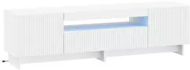 TV staliukas LED televizoriaus spintelė EDE 153 x 35 x 43 cm Balta