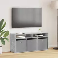 TV staliukas Žemas stalas su stalčių Betono pilka 102 x 32 x 48,5 cm