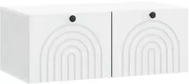 TV staliukas Sieninė TV spintelė Balta 78,5 x 41 x 30 cm Apdirbta mediena