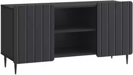 TV staliukas Televizoriaus spintelė 102 x 34,5 x 52 cm Juoda