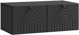 TV staliukas Sieninė TV spintelė Juoda 78,5 x 41 x 30 cm Apdirbta mediena