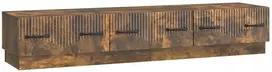 TV staliukas Televizoriaus spintelė Dūminio ąžuolo 147 x 34,5 x 27 cm