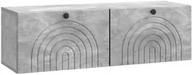TV staliukas Sieninė TV spintelė Betono pilka 98 x 31 x 30 cm