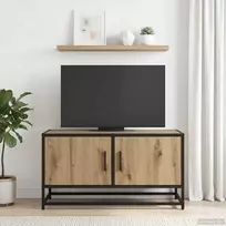 TV staliukas Televizoriaus spintelė 80 x 34,5 x 40 cm Artisano ąžuolo