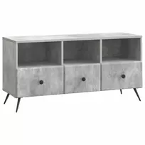 TV staliukas Televizoriaus spintelė Betono pilka 102 x 34,5 x 50 cm