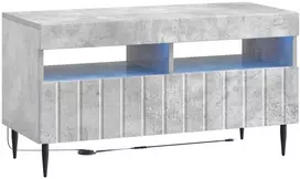 TV staliukas LED televizoriaus spintelė ZWOLLE 81 x 35 x 43 cm Betono pilka