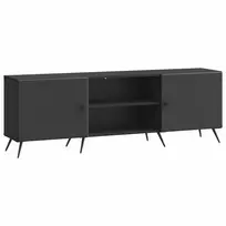 TV staliukas Televizoriaus spintelė 150 x 31 x 50 cm Juoda Apdirbta mediena