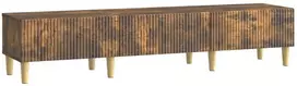 TV staliukas Televizoriaus spintelė Dūminio ąžuolo 147 x 34,5 x 30 cm