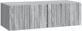 TV staliukas Sieninė TV spintelė 98 x 41 x 30 cm Pilka Sonoma