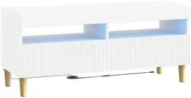TV staliukas LED televizoriaus spintelė ARNHEM 100 x 35 x 43 cm Balta