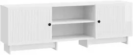 TV staliukas Televizoriaus spintelė 150 x 31 x 50 cm Itin blizgi balta