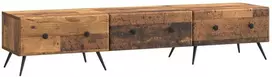 TV staliukas Televizoriaus spintelė Sendintos medienos 147 x 34,5 x 30 cm