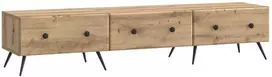 TV staliukas Televizoriaus spintelė 147 x 34,5 x 30 cm Artisano ąžuolo