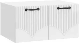 TV staliukas Sieninė TV spintelė Itin blizgi balta 59,5 x 41 x 30 cm