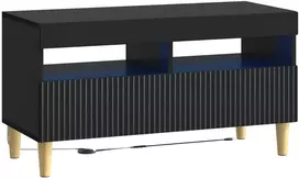 TV staliukas LED televizoriaus spintelė ARNHEM 81 x 35 x 43 cm Juoda