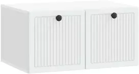 TV staliukas Sieninė TV spintelė Balta 59,5 x 41 x 30 cm Apdirbta mediena