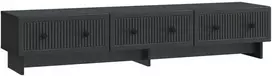 TV staliukas Televizoriaus spintelė 147 x 34,5 x 30 cm Juoda