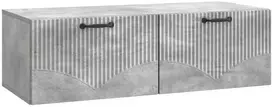 TV staliukas Sieninė TV spintelė Betono pilka 98 x 41 x 30 cm