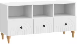TV staliukas Televizoriaus spintelė Baltas 102 x 34,5 x 50 cm