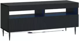 TV staliukas LED televizoriaus spintelė HAARLEM 100 x 35 x 43 cm Juoda