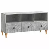 TV staliukas Televizoriaus spintelė 102 x 34,5 x 50 cm Betono Pilka