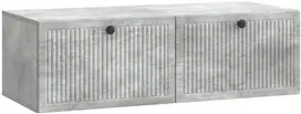 TV staliukas Sieninė TV spintelė Betono pilka 98 x 41 x 30 cm