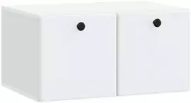 TV staliukas Sieninė TV spintelė 59,5 x 41 x 30 cm Balta Apdirbta mediena
