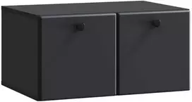 TV staliukas Sieninė TV spintelė 59,5 x 41 x 30 cm Juoda Apdirbta mediena