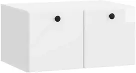 TV staliukas Sieninė TV spintelė 59,5 x 41 x 30 cm Itin blizgi balta
